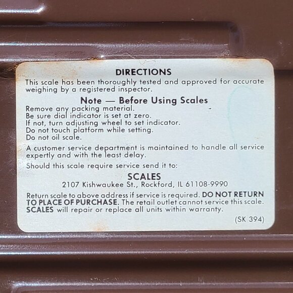 Vintage Counselor Analog Body Scale - 1980s - Picture 4 of 4